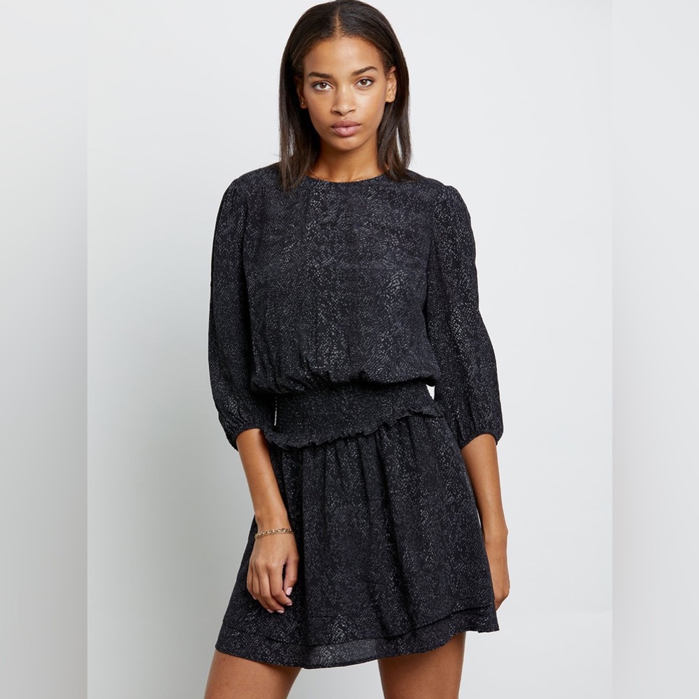 NWOT Rails Inez Crew Pullover Snake Print Dress Size Medium - Picture 2 of 12